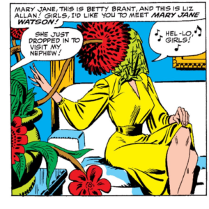 Obscured face of Mary Jane Watson